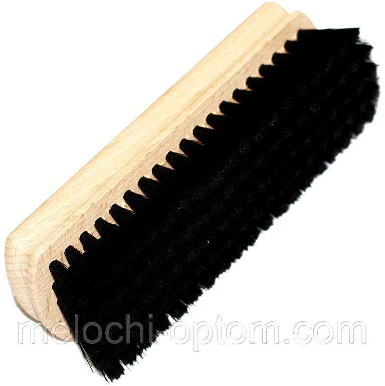 Щётки для чистки одежды и обуви 140x45 мм, чёрная щетина, деревянная колодка - фото 4 - id-p63197538