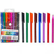 Набір ручок масляних 607 8 кольорів