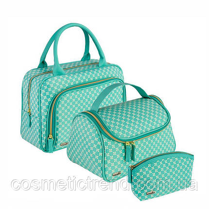 Косметичка жіноча овальна Reed Meadow 8096 (Польща) 17.5*5.5*10.5 см, фото 3