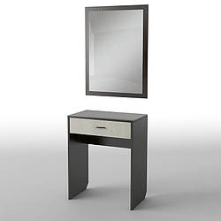 Туалетний столик + Дзеркало 70х40х75 см. Колір на вибір, БС-25 (АКМ)