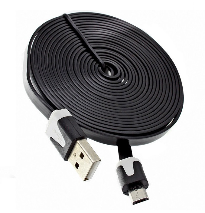 Кабель плоский Defender USB08-03P USB2.0 AM-MicroBM USB - micro USB 3 метра (2693) - фото 1 - id-p360266850