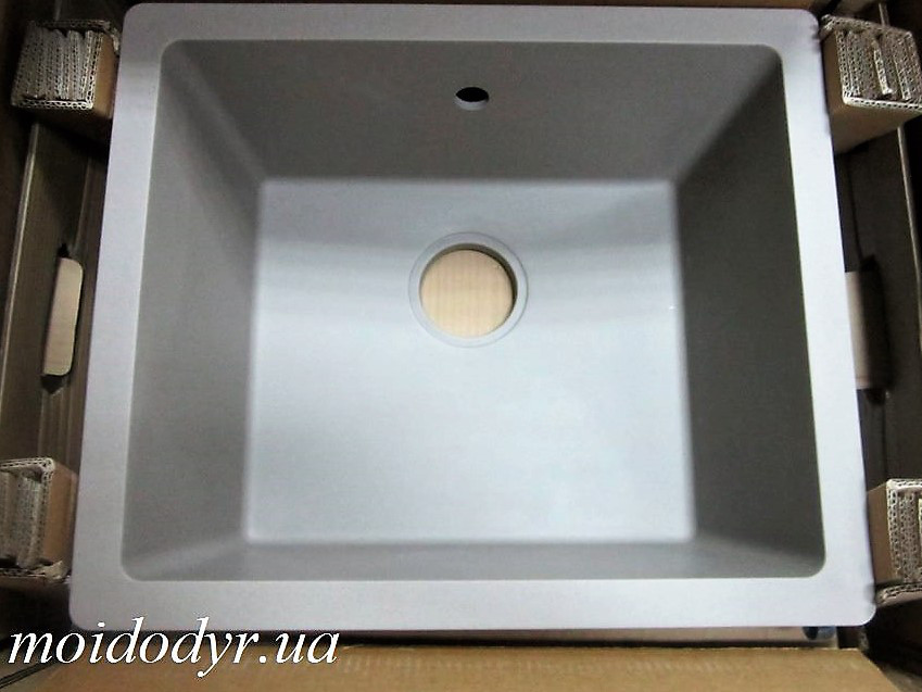Мийка кухонна врізна гранітна Evistone Modena D-100 trufello, фото 1