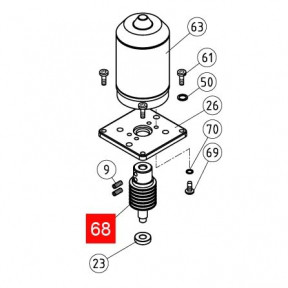 Червяк NEW RB350/RB400/ROAD400 (PMD1501R04.4610)
