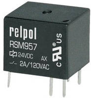 Миниатюрное сигнальное реле RSM957 до 2 Ампера на 12 постоянки