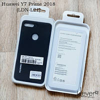 TPU чохол накладка Silicone Cover для Huawei Y7 Prime 2018 (LDN-L21) (чорний)