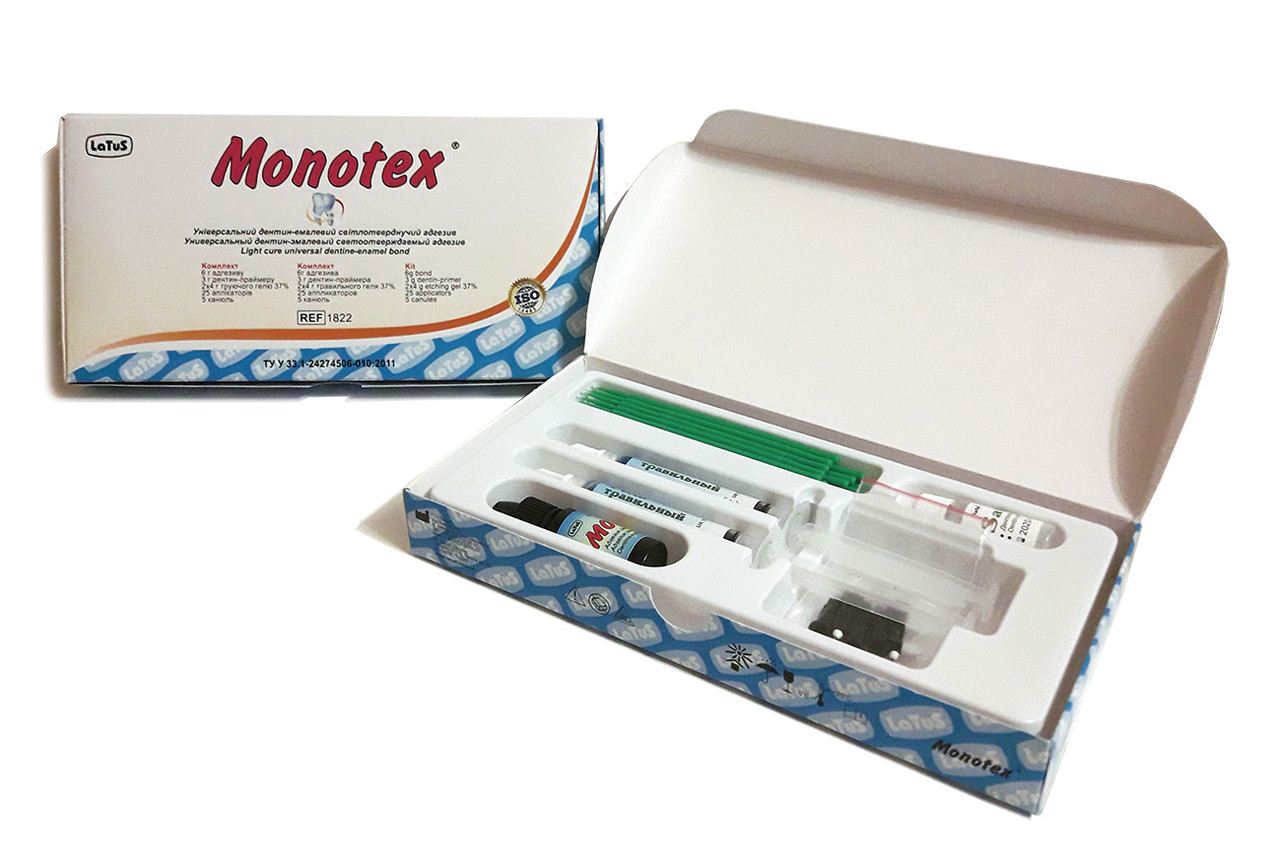 Monotex (Монотекс), набір 2 флакони і 1 шприц, адгезивна система, Latus
