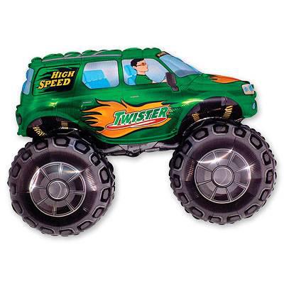 Фольгована куля Б/Ф "Позашляховик зелений"