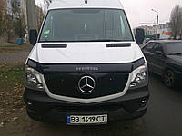 Зимняя накладка (глянцевая) Mercedes Sprinter W906 2013- (верх решетка)