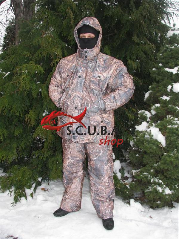 Зимовий камуфляжний костюм для риболовлі та полювання VERUS "Золота Нива" утеплений на флісі