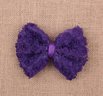 Дитячий фіолетовий бантик без гумки