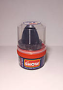 Крем-блиск SHOW для взуття темно-синій з натурального воску 50 мл, фото 3