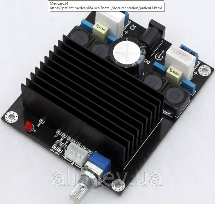 Усилитель D-клас, 2*100Вт TDA7498 DC 14-36V підсилювач звука аудіо стерео авто мото