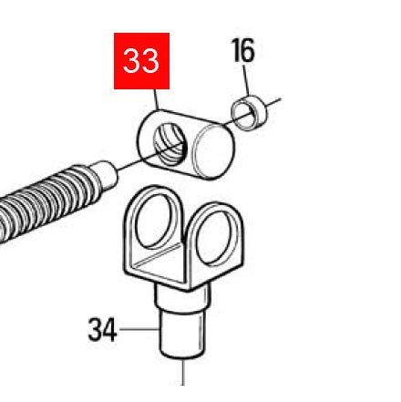 Гайка черв'ячна 20x20 5p. MB4024 (PMD0943R05.4610)