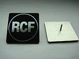 Значок, наклейка, логотип RCF 40x40mm на сітку колонки, фото 4