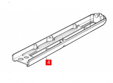Корпус MB4000, WG4000 передний нижний (BMGWABR04.45673)
