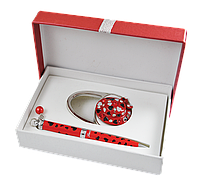 Набор подарочный "Elegance": ручка (Ш) + крючек д сумки, красный LS.122029-05 Langres