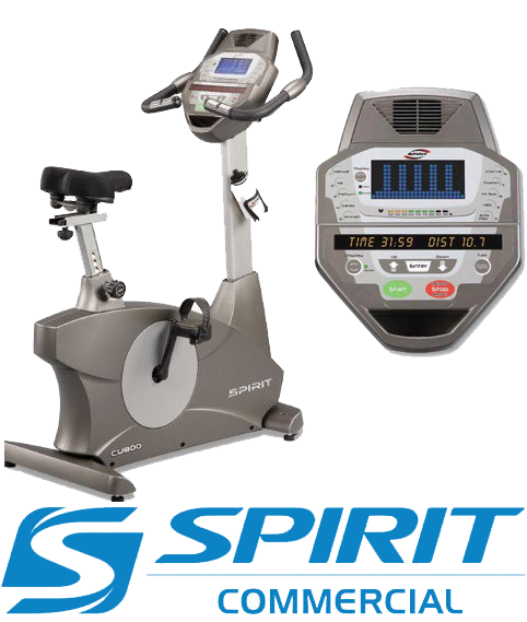 Професійний вертикальний велотренажер Spirit CU800. З монітором