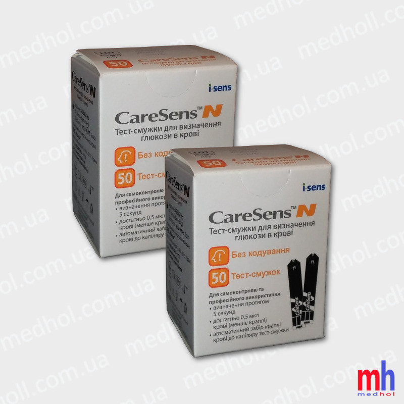 Набор глюкометр CareSens N набор + 100 шт. тест полоски CareSens N - фото 4 - id-p769702292