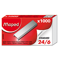 Скобы №24/6, 1000шт., Maped