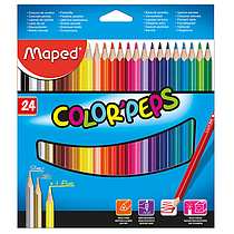 Олівці кольорові, 24 кольори, COLOR PEPS Classic, Maped