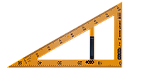 Угольник TEACHER 90°60° для школьной доски 50 см, желтый, KIDS Line ZB.5638 ZiBi (импорт)