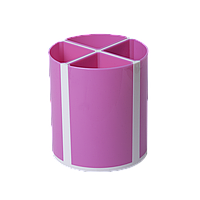Подставка для пишущих принадлежностей ТВИСТЕР розовая, 4 отделения, KIDS Line ZiBi