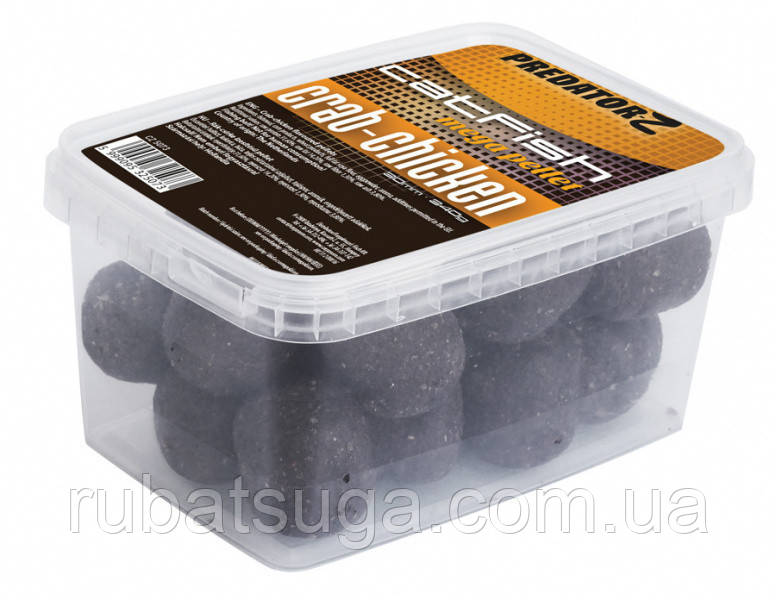 Пелети Carp Zoom Predator-Z Catfish Mega Pellet 30мм 340г Crab-Chicken (Краб-Курка), фото 1