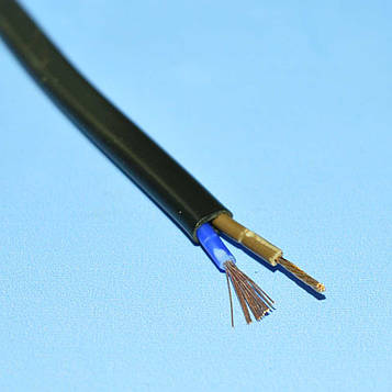 Кабель силовий OMYp 2x0.75мм.кв 300V чорний багатож. плоский Elektrokabel KAB0831