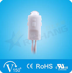 Піксельні модулі Rishang d = 12 мм (7,5Lm) 1-LED SMD 2835, DC 12 V, IP66 GREEN