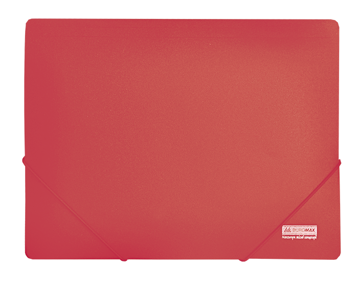 Папка пластикова А4 на гумках, JOBMAX, червоний BM.3911-05 Buromax (імпорт)