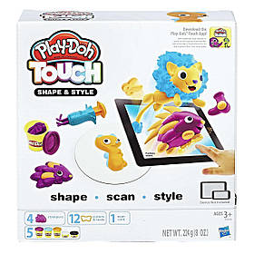 Пластилін Play Doh Touch Shape and Style / Інтерактивний набір Лепі та робіть зачіски
