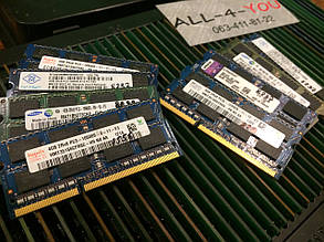 Оперативна пам`ять / оперативная память DDR3 4GB SO-DIMM PC3 8500/10600/12800S 1066/1333/1600mHz Intel/AMD