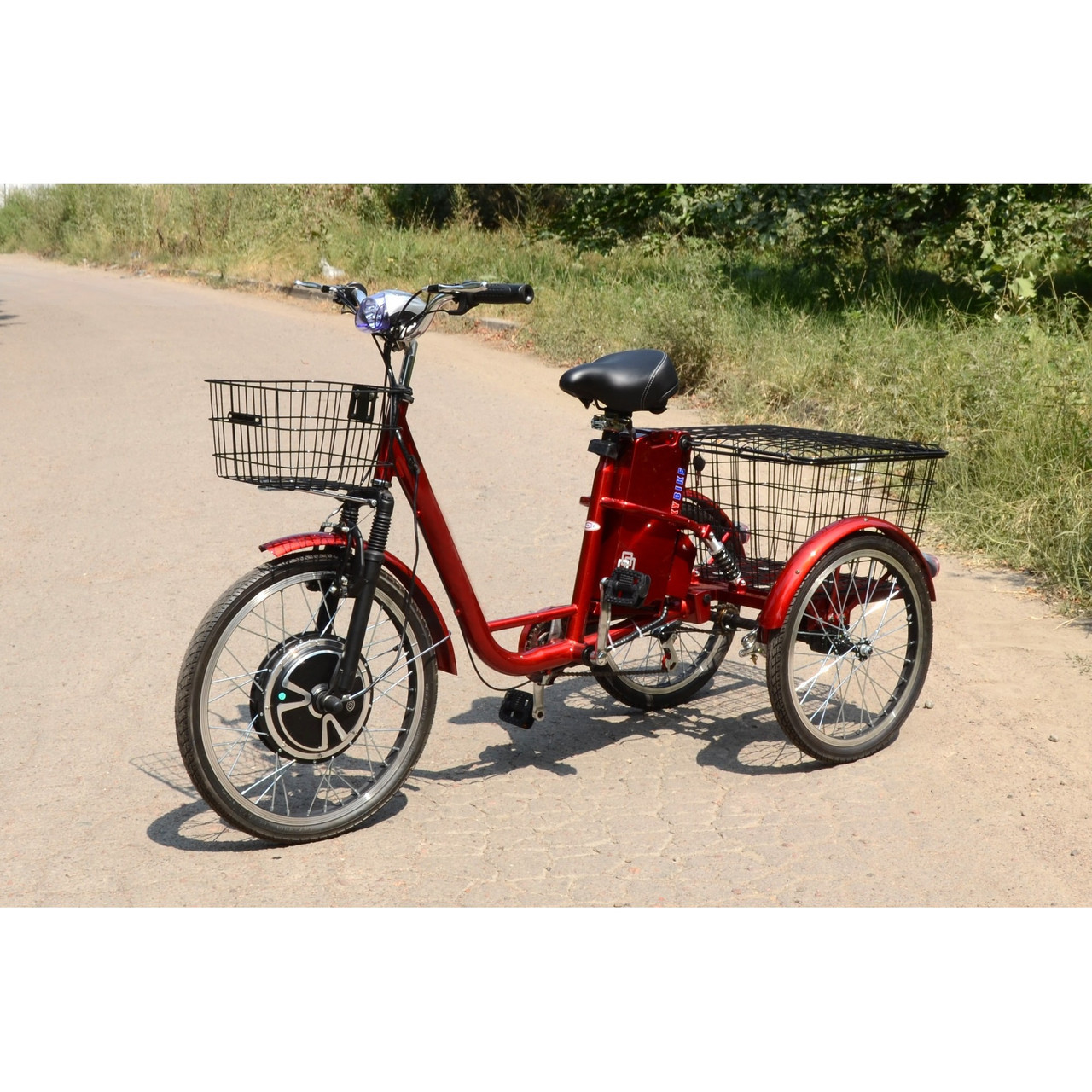 Электровелосипед (трицикл) Skybike 3-Cycle красный - фото 4 - id-p769878462