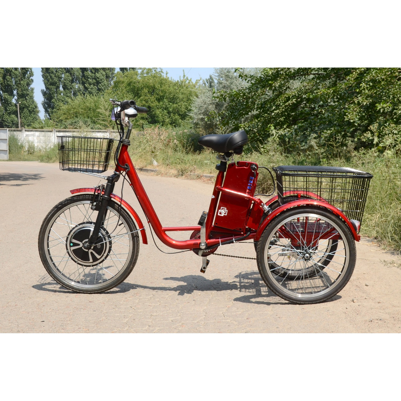 Электровелосипед (трицикл) Skybike 3-Cycle красный - фото 7 - id-p769878462