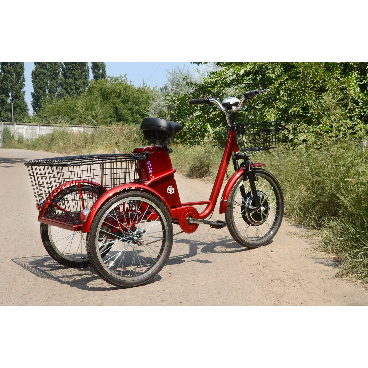 Электровелосипед (трицикл) Skybike 3-Cycle красный - фото 10 - id-p769878462