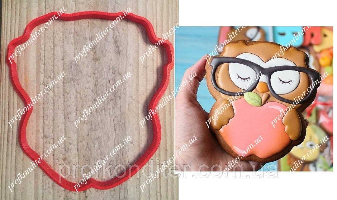 Пластикова вирубка "Совушка-вчитель №1", фото 1