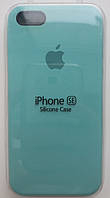Чохол для iPhone 5S/SE Silicone Case бампер (Mint)