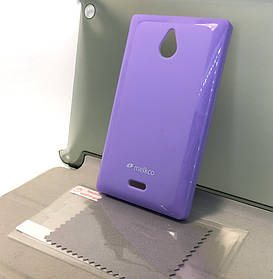 Чохол для Nokia X, A110 силіконовий накладка на бампер протиударний Melkco плівка