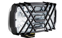 Дополнительные фары дальнего света прямоугольные в хромированном корпусе Wesem HP5.26586