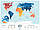 Скретч-мапа світу Travel Map Holiday Lagoon World (англійська мова) у тубусі, фото 5