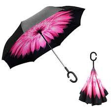 Вітрозахисна парасолька-тростина навпаки Up-brella (Антизонт) розумна 