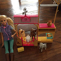 Набор игровой Барби ветеринар Barbie Farm Vet Doll Playset