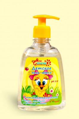 Гель-мило для дітей "Антибактеріальне" 300 мл Мій примх Ясне Сонечко, фото 1