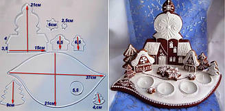 Набір вирубок для пряників Дерев'я