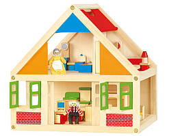 Ляльковий будиночок з меблями Viga toys (56254)