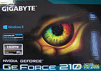 Видеокарта Gigabyte PCI-Ex GeForce 210 1024MB GDDR3 (64bit) (590/1200) (DVI-I, D-Sub, HDMI) (GV-N210D3-1GI)