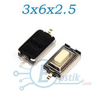 Кнопка тактовая 3x6x2.5мм 2pin SMD