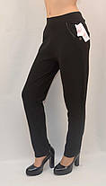 Штани легінси жіночі Лосини з кишенями ( Польща) розмір L-XL Чорний, фото 3