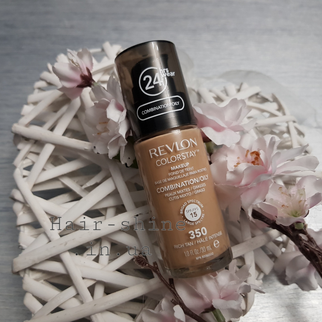 Тональний крем для комбінованої та жирної шкіри Revlon Colorstay Makeup Combination Oily Skin 350 Rich Tan