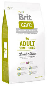 Корм Brit Care Adult Small Breed Lamb&Rice ягня та рис для дорослих собак дрібних порід, 3 кг